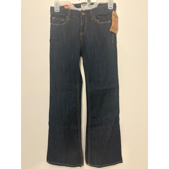OshKosh Bgosh Girls Size 10 NEW WITH TAGS Bootcut‎ Jeans Dark Wash Denim - Picture 1 of 9